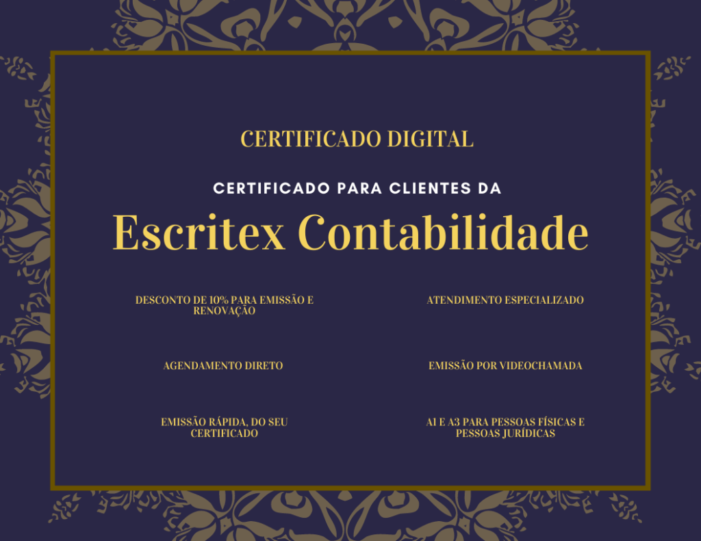 Certificado digital para clientes escritex